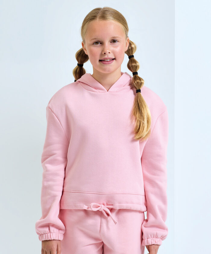 Kids TriDri® recycled cropped oversize hoodie