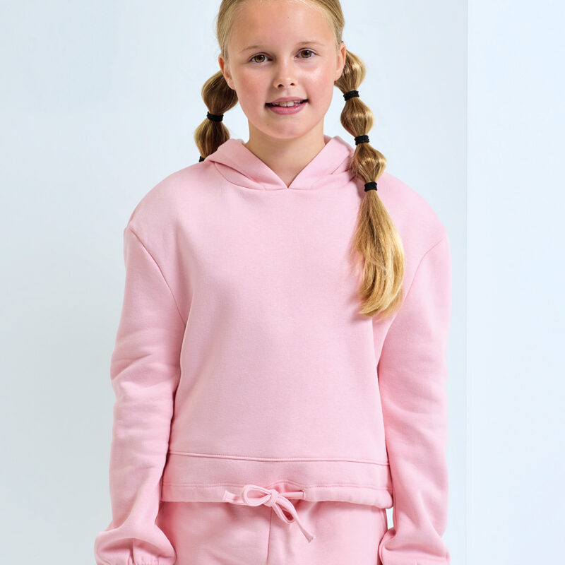 Kids TriDri® recycled cropped oversize hoodie