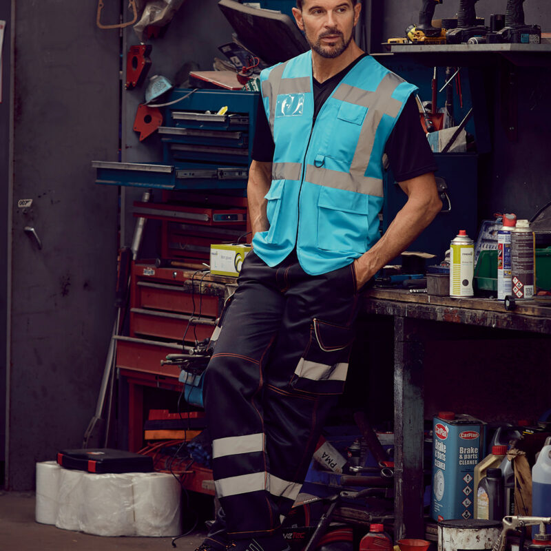 Multifunctional executive hi-vis waistcoat (HVW801)