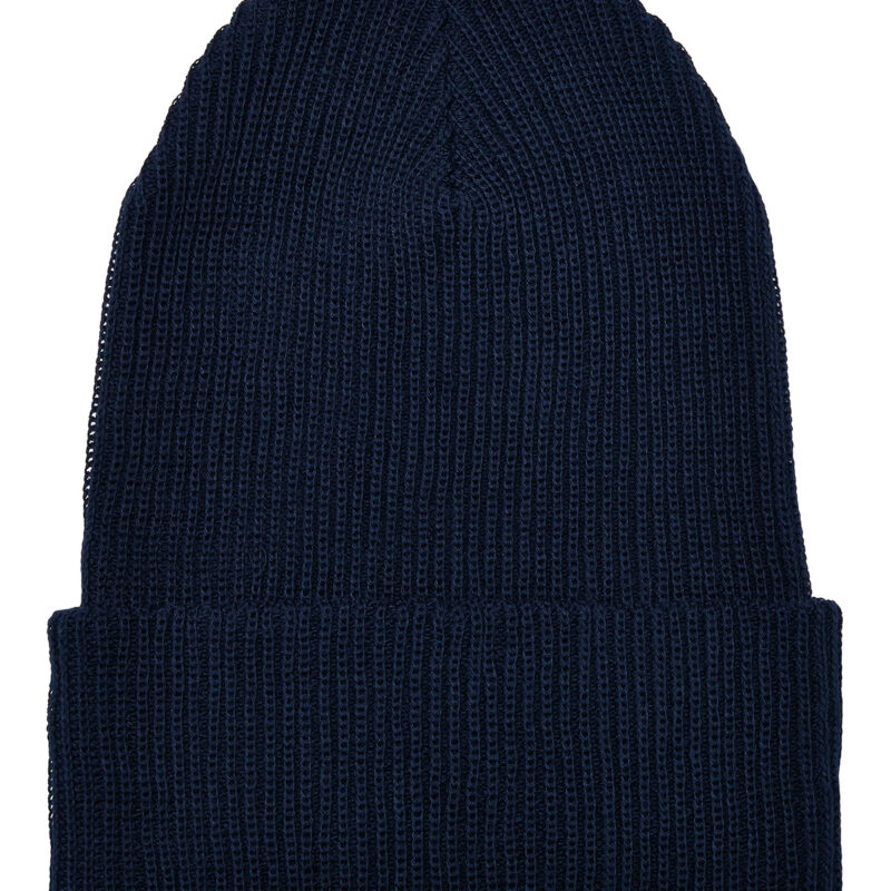 Recycled yarn ribbed knit beanie (1504RY)
